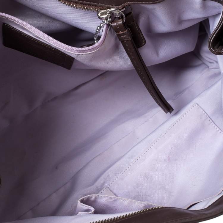 Pre Owned Coach Brown Leather Soho Tote 
