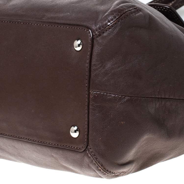 Pre Owned Coach Brown Leather Soho Tote 