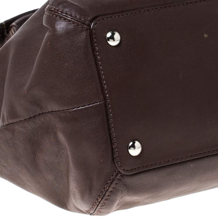 Pre Owned Coach Brown Leather Soho Tote 