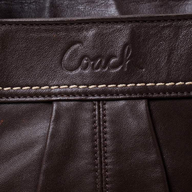 Pre Owned Coach Brown Leather Soho Tote 