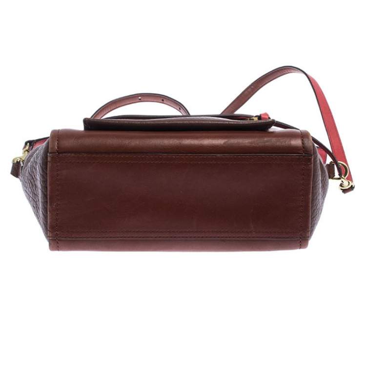 Pre Owned Coach Brown Leather Crossbody Bag
