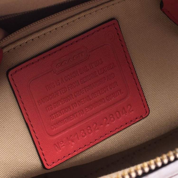 Pre Owned Coach Brown Leather Crossbody Bag