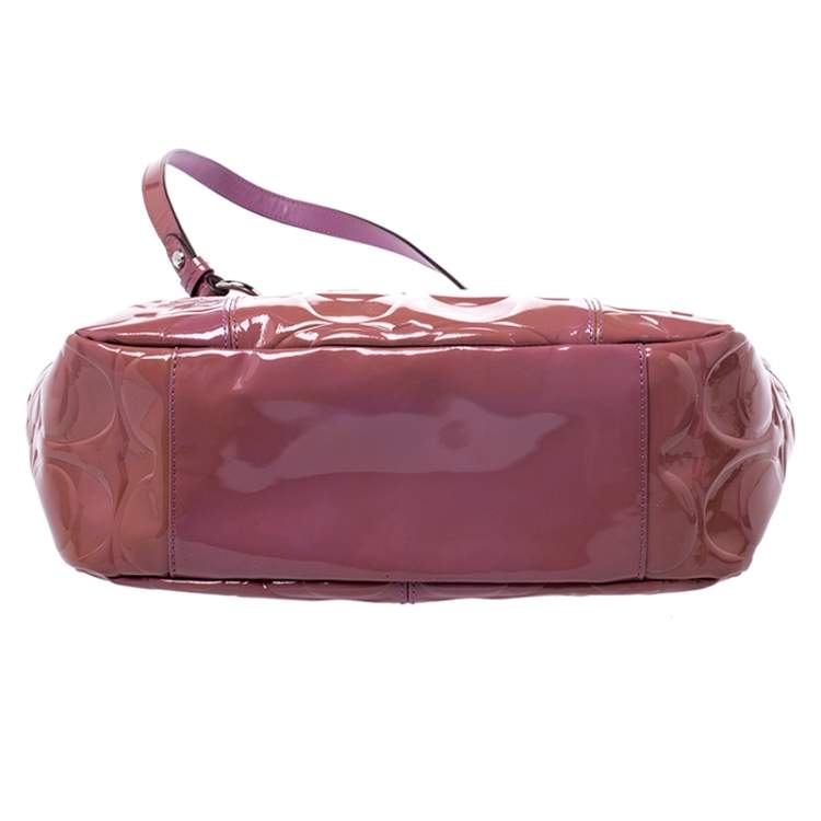 Pre Owned  Coach Purple Patent Leather Satchel
