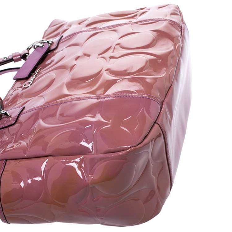 Pre Owned  Coach Purple Patent Leather Satchel