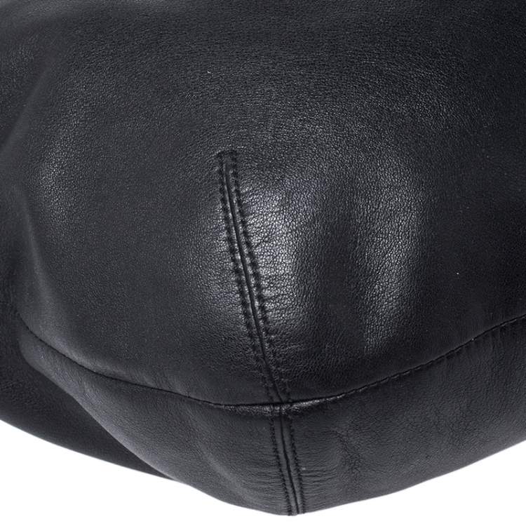 Pre Owned Coach Black Soft Leather Hobo