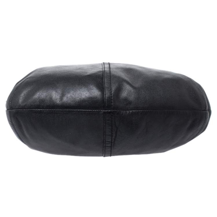 Pre Owned Coach Black Soft Leather Hobo
