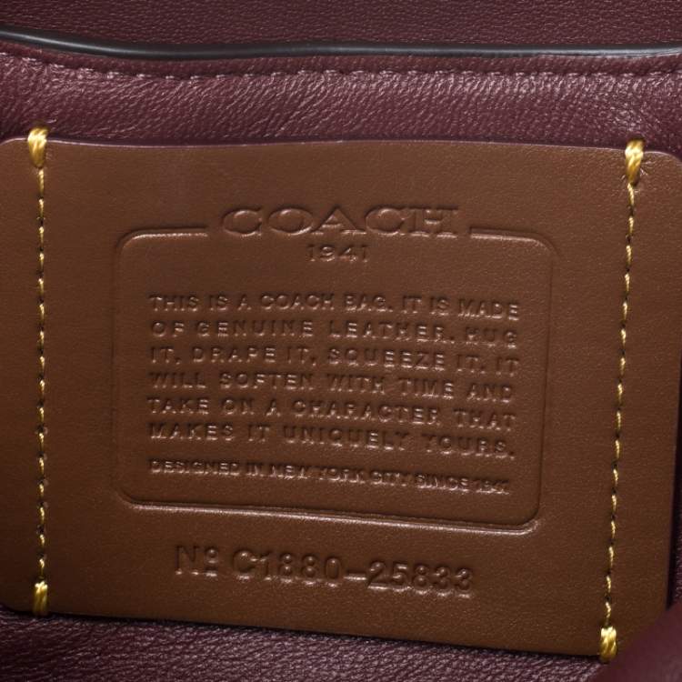 Pre Owned Coach Beige Nubuck and Leather Swagger Beechwood Bag