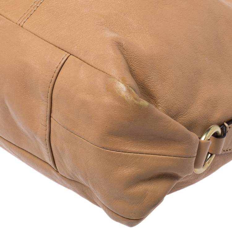 Pre Owned Coach Brown Leather Ashley Tote