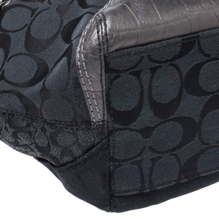 Pre Owned Coach Multicolor Patchwork Bleecker Tote