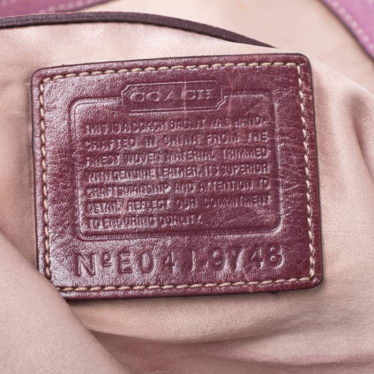 Pre Owned Coach Multicolor Wool/Nubuck and Leather Flap Satchel