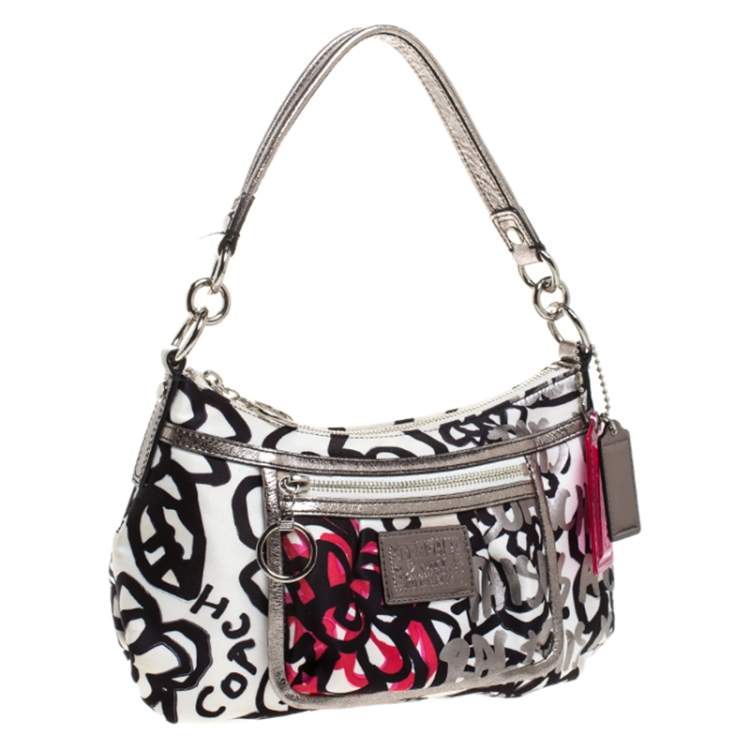 مملوكة مسبقًا Coach Multicolor Printed Satin Shoulder Bag