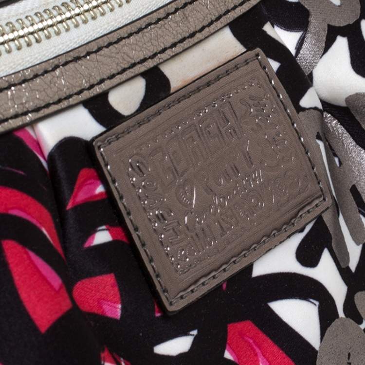 مملوكة مسبقًا Coach Multicolor Printed Satin Shoulder Bag