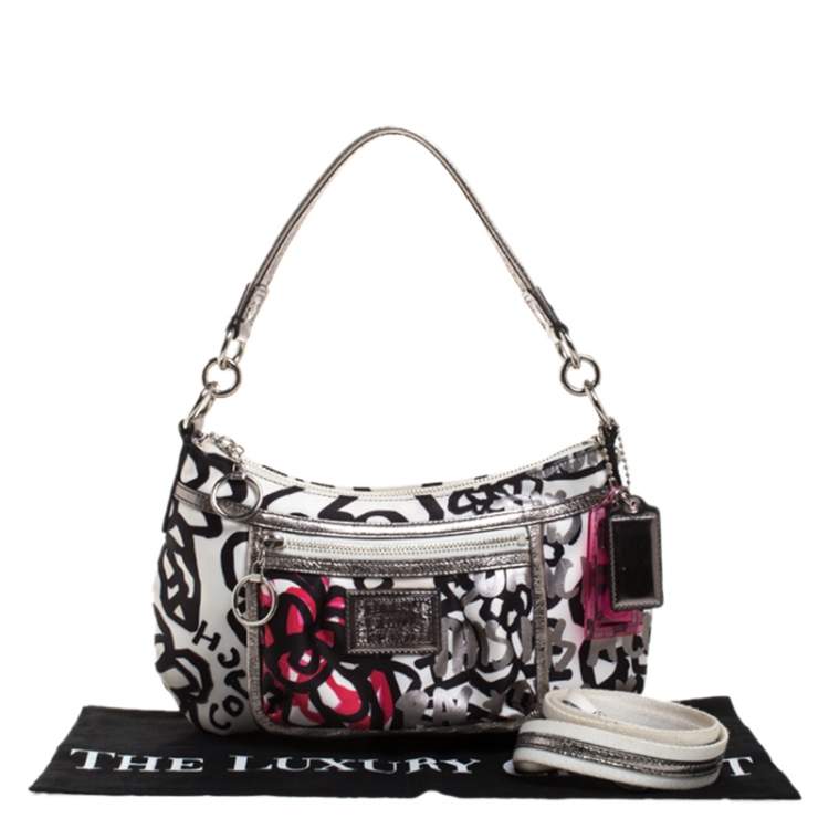 مملوكة مسبقًا Coach Multicolor Printed Satin Shoulder Bag