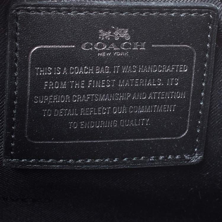 Pre Owned Coach Multicolor Python Embossed Leather Tote