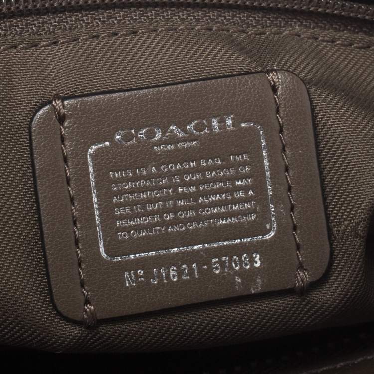 Pre Owned Coach Multicolor Leather Swagger 27 Carryall Satchel