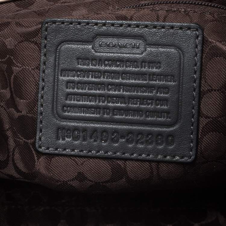 Pre Owned Coach Beige Python Kisslock Madison Satchel