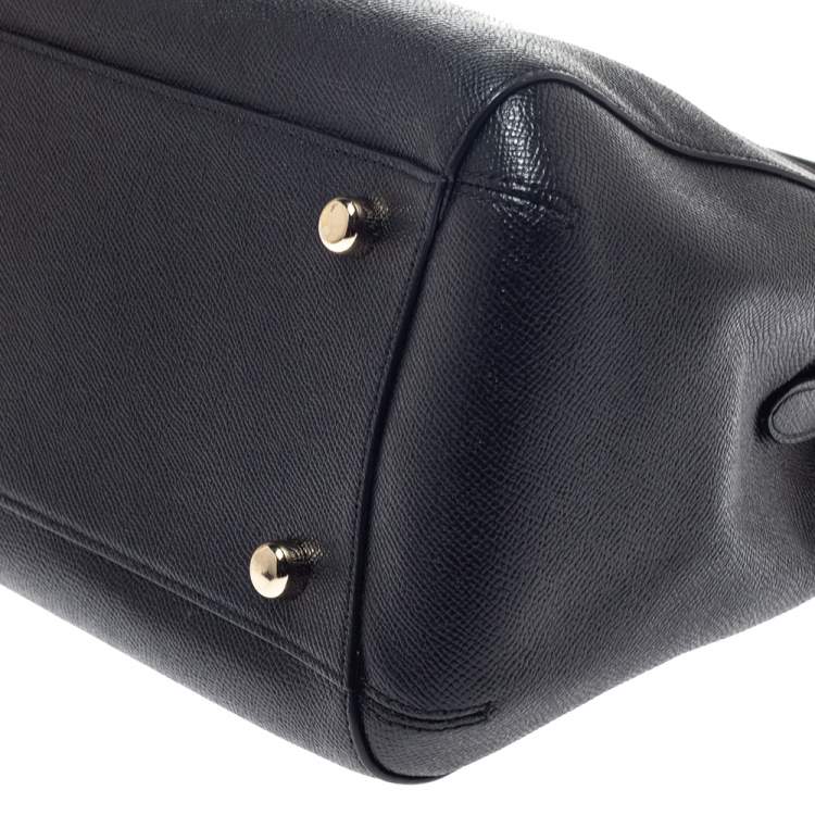 Pre Owned Coach Black Leather Margot Satchel