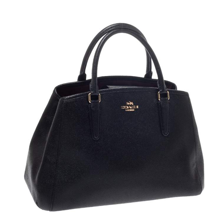 Pre Owned Coach Black Leather Margot Satchel
