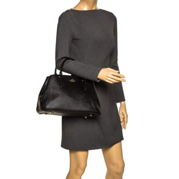 Pre Owned Coach Black Leather Margot Satchel