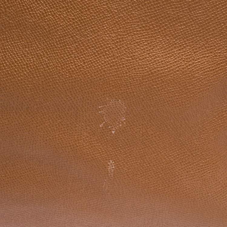 Pre Owned Coach Brown Leather Turnlock Tote