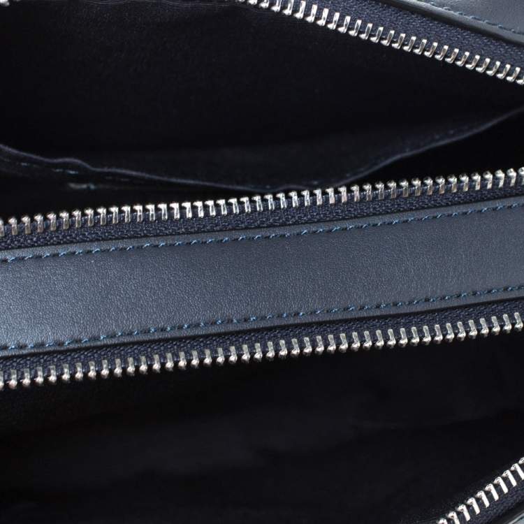 Pre Owned Coach Grey Coated Canvas and Leather Jes Double Zip Camera Crossbody Bag