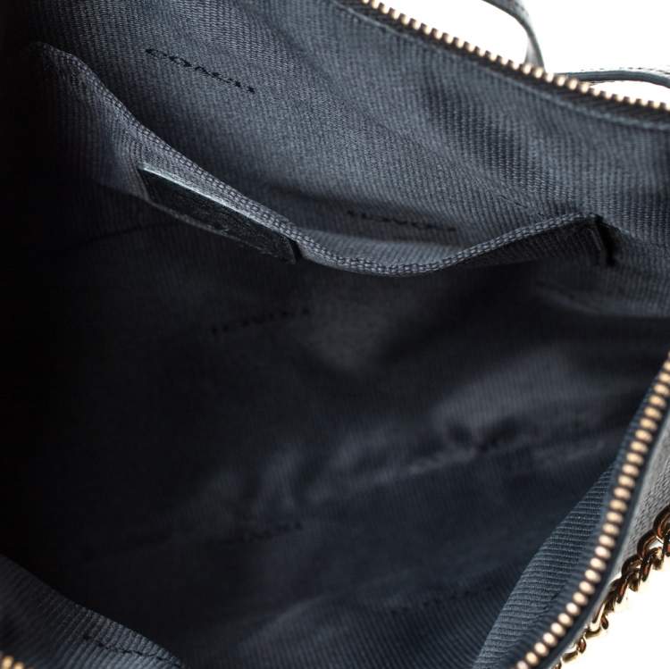 Pre Owned Coach Black Leather Crossbody Bag