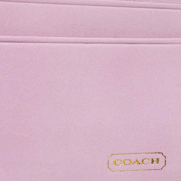 Coach Cream Signature Canvas and Leather Continental Wallet