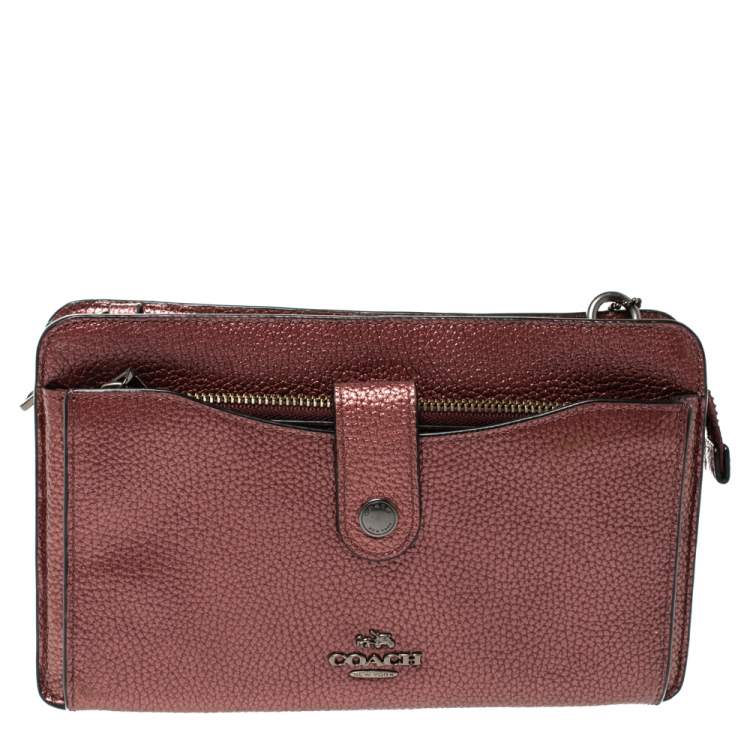 coach metallic crossbody