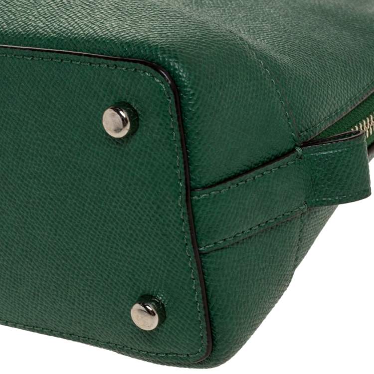 Pre Owned Coach Green Leather Mini Sierra Satchel