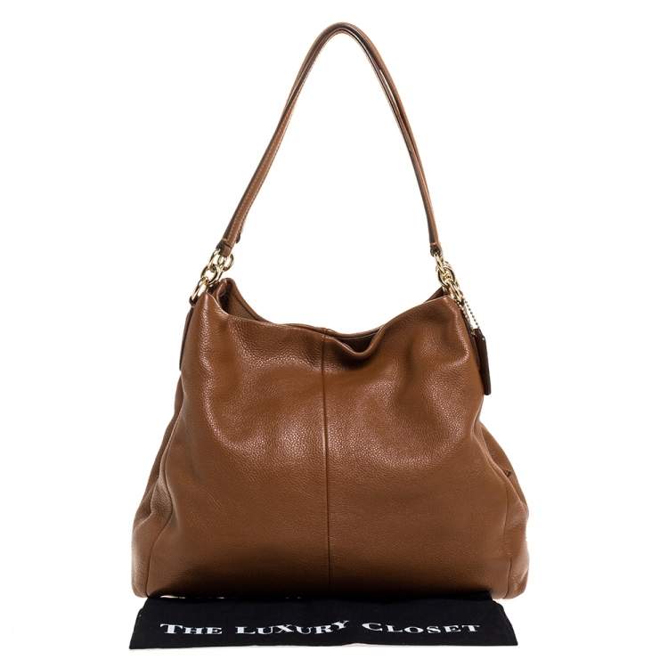 Pre Owned Coach Brown Leather Edie Shoulder Bag