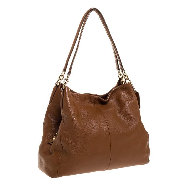 Pre Owned Coach Brown Leather Edie Shoulder Bag