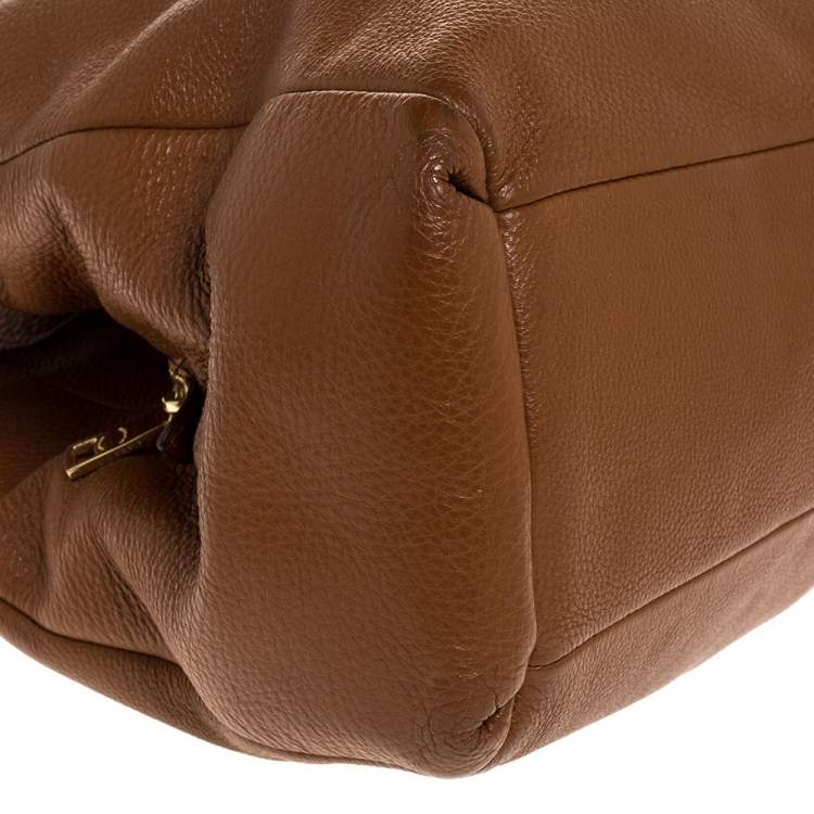 Pre Owned Coach Brown Leather Edie Shoulder Bag