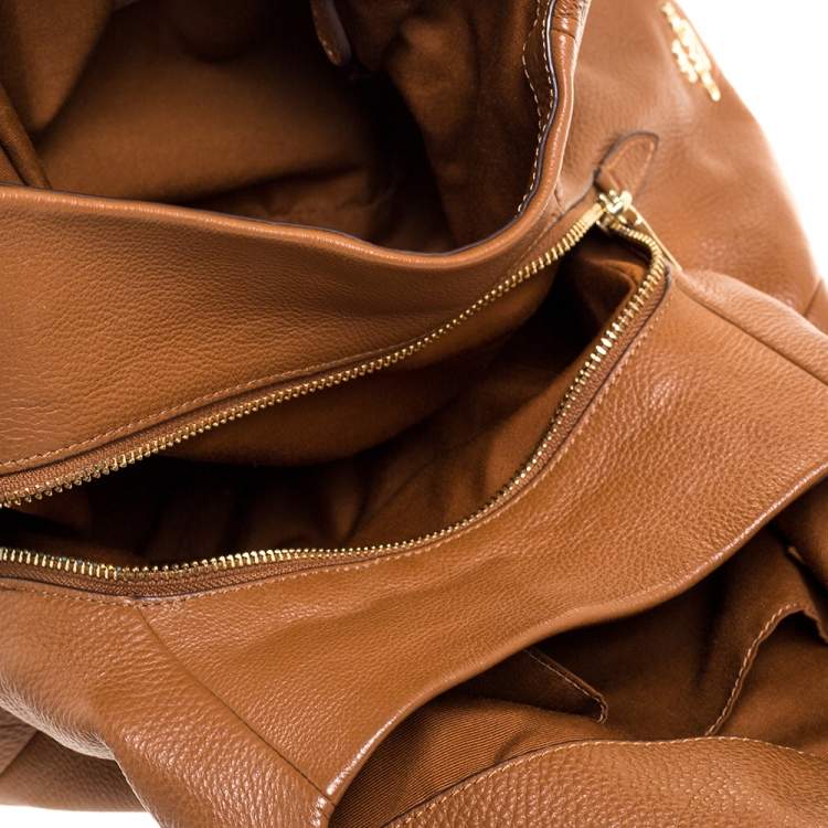 Pre Owned Coach Brown Leather Edie Shoulder Bag