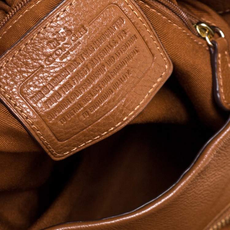 Pre Owned Coach Brown Leather Edie Shoulder Bag