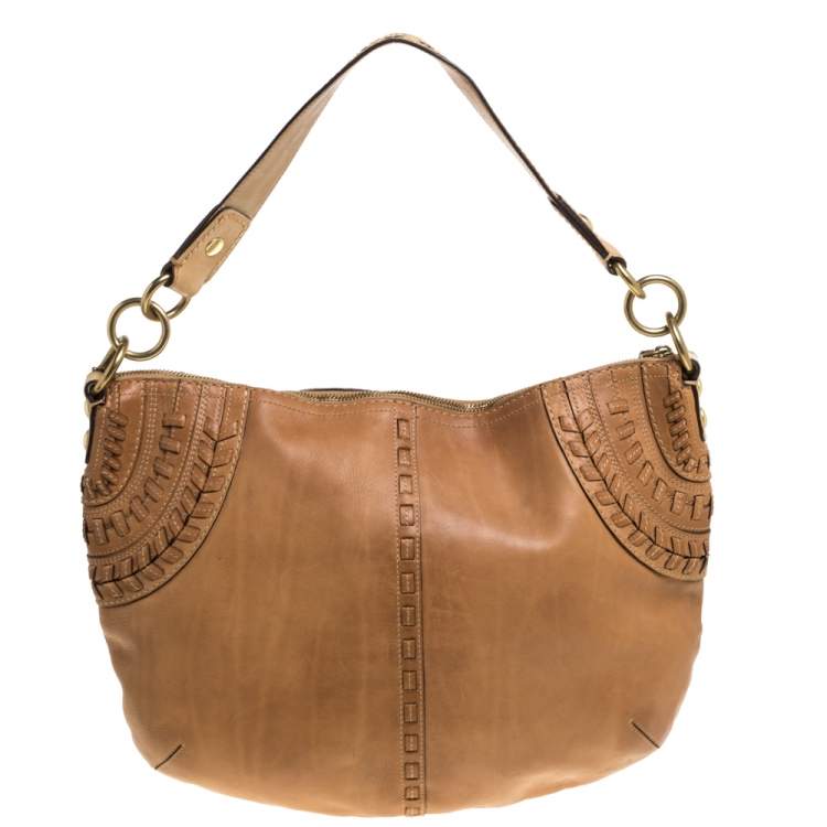 Pre Owned Coach Brown Leather Hobo