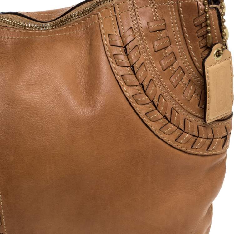 Pre Owned Coach Brown Leather Hobo