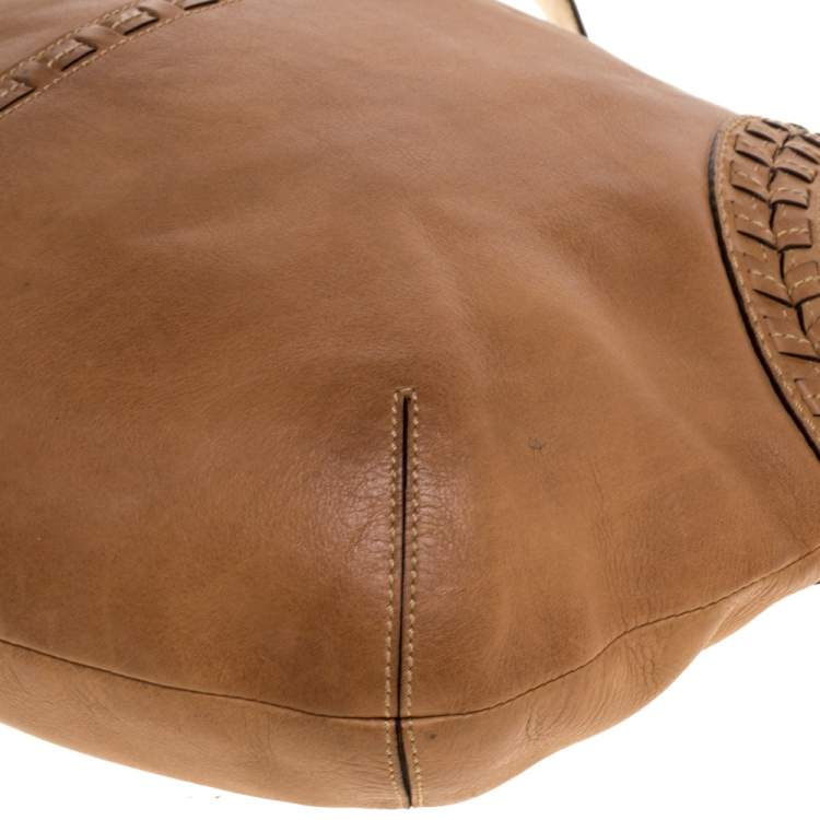 Pre Owned Coach Brown Leather Hobo