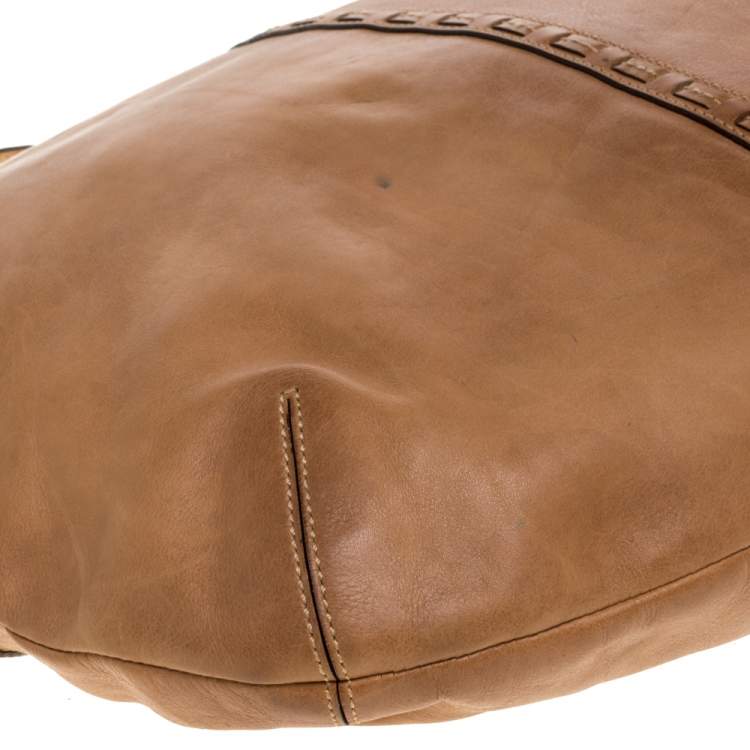 Pre Owned Coach Brown Leather Hobo