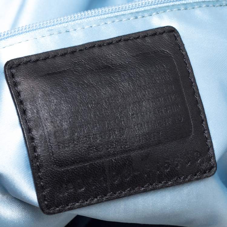 Pre Owned Coach Black Patent Leather Kisslock Satchel