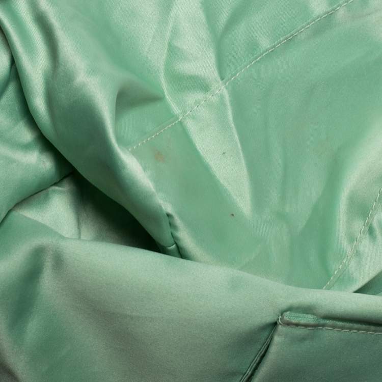 Pre Owned Coach Metallic Gold Canvas and Leather Tote