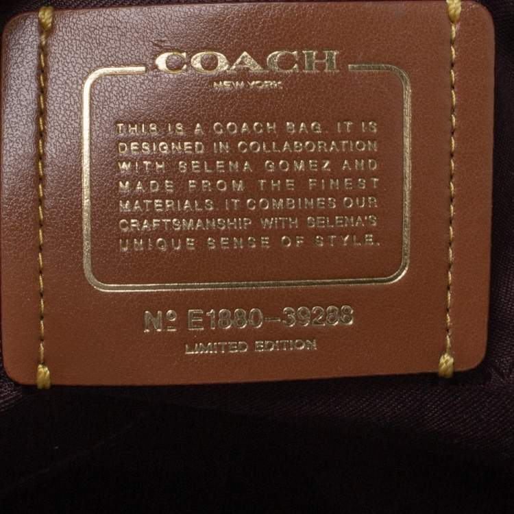 Pre Owned Coach Black/Beige Leather Bond Satchel