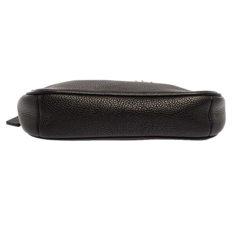 Pre Owned Coach Black Grained Leather Nolita Clutch 