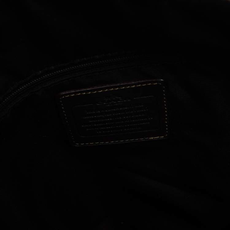 Pre Owned Coach Brown Signature Canvas Hobo