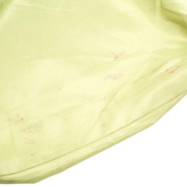 Pre Owned Coach Light Green Leather East West Gallery Tote