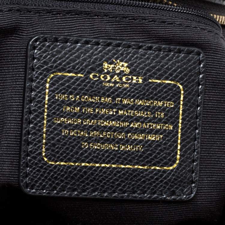 Pre Owned Coach Brown/Black Signature Coated Canvas and Leather Charlie Backpack