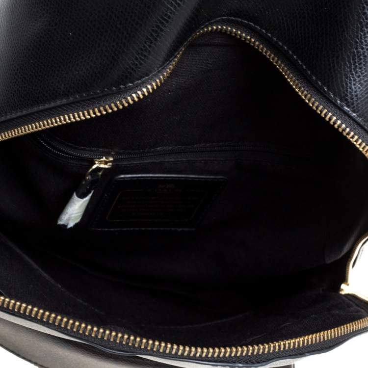 Pre Owned Coach Brown/Black Signature Coated Canvas and Leather Charlie Backpack