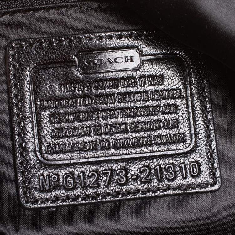 Pre Owned Coach Black Calfhair and Leather Flap Chain Clutch