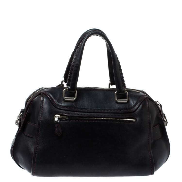 Pre Owned Coach Black Leather Ace Satchel