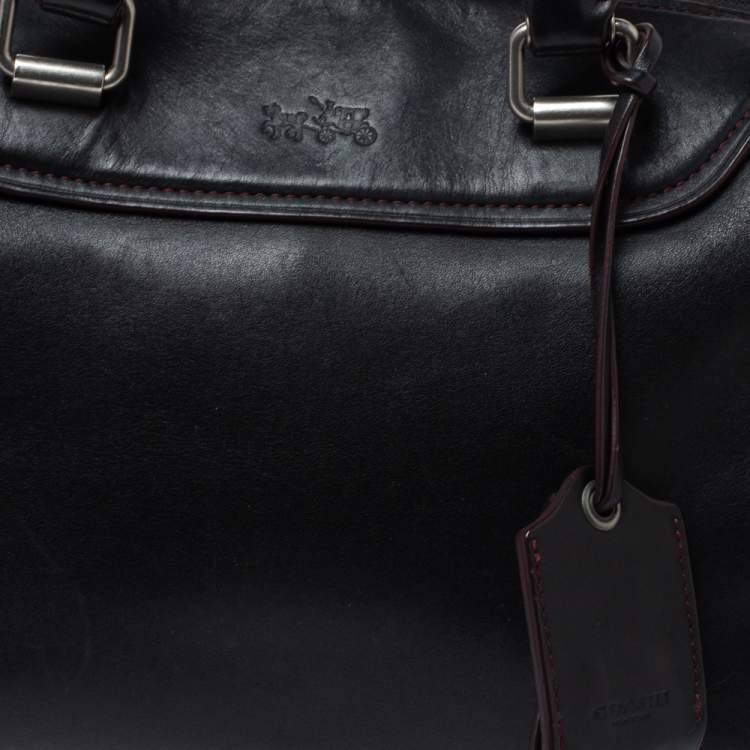 Pre Owned Coach Black Leather Ace Satchel
