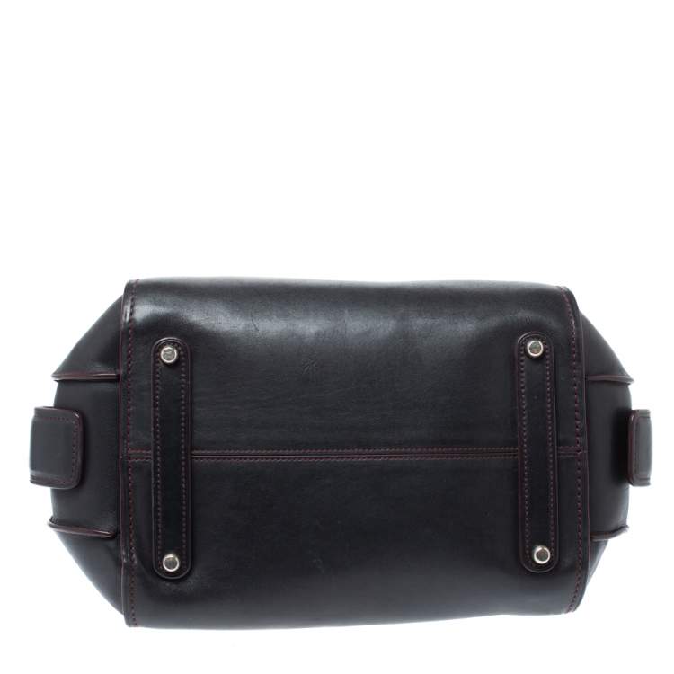 Pre Owned Coach Black Leather Ace Satchel